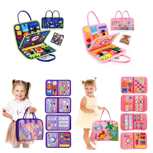 Montessori Felt Busy Book for Kids – Interactive Sensory Activity Book & Early Learning Toy