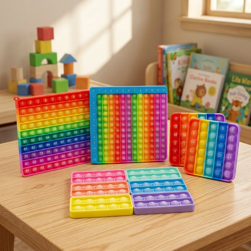 Montessori Silicone Educational Learning Toy – Sensory Play & Logic Training Game for Kids