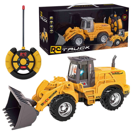 RC Construction Tractor Toy for Kids – Electric Remote Control Farm Vehicle with Lights, Rechargeable Toy Tractor for Boys and Girls