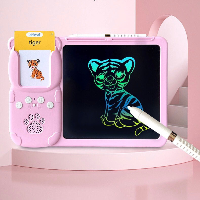 2-in-1 Kids Educational Drawing Board & Talking Flash Cards – Interactive Learning Toy for Toddlers