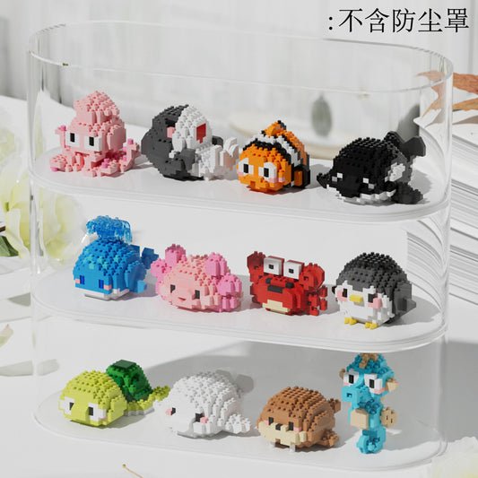 Sea World Mini Building Blocks Set – DIY Marine Animal Micro Bricks Educational Toy for Kids