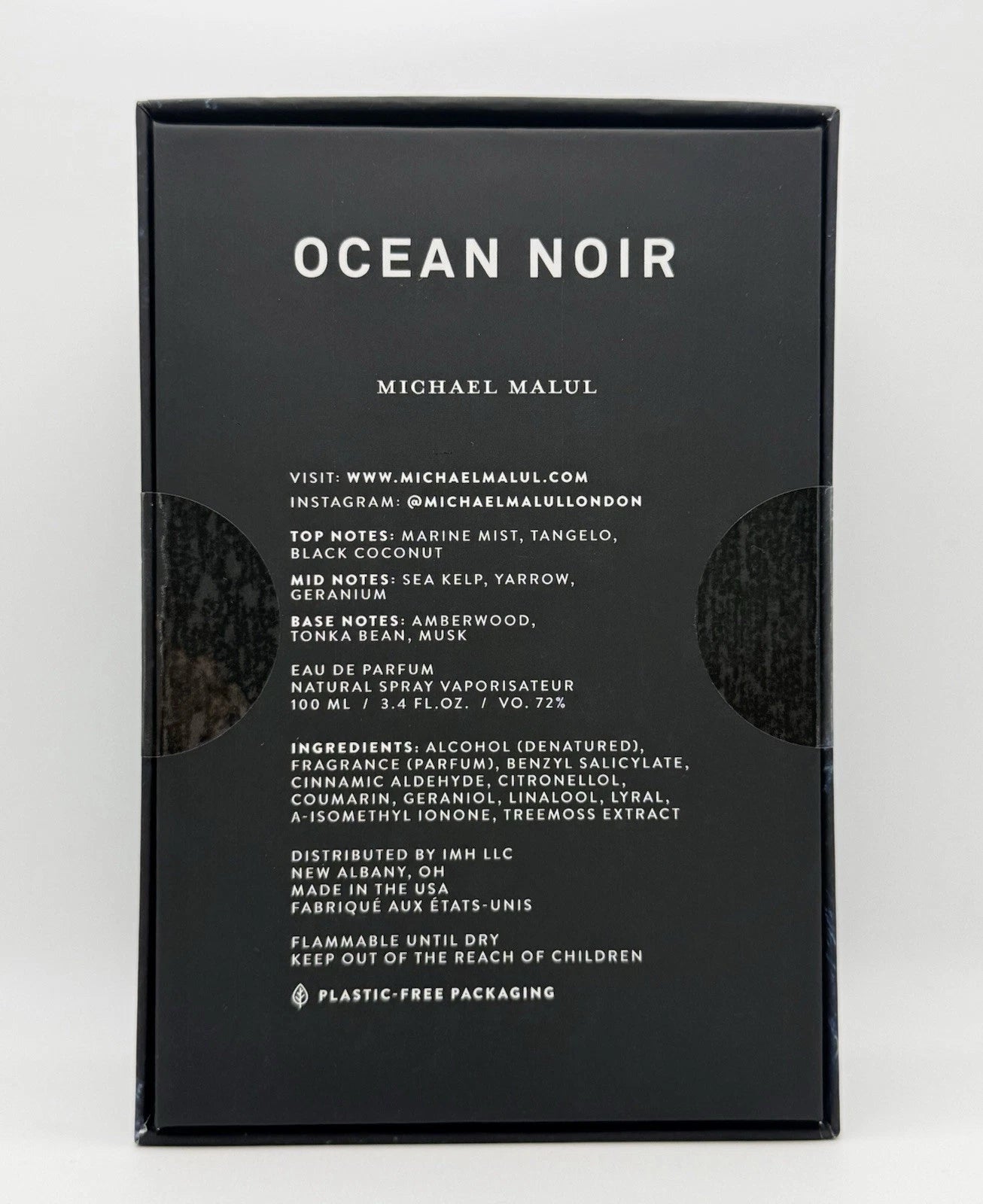 Michael Malul Ocean Noir Men's Eau de Parfum - 3.4 fl oz. New Sealed