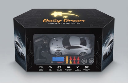 RC Drift Racing Car for Kids – Remote Control Sports Car with Stepless Speed Control, Proportional Throttle and Drifting Action, Birthday Gift for Boys and Girls
