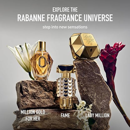 Rabanne Lady Million Eau de Parfum - Long Lasting Floral Woody Perfume for Women 80ML