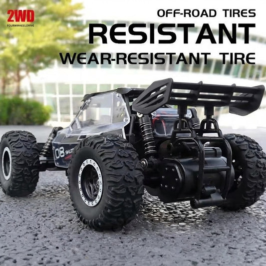 Daily dream Drift Racing Car, 2.4GHz Remote Control Off-Road Alloy Truck with LED Lights, High-Speed Climbing Vehicle Toy for Kids