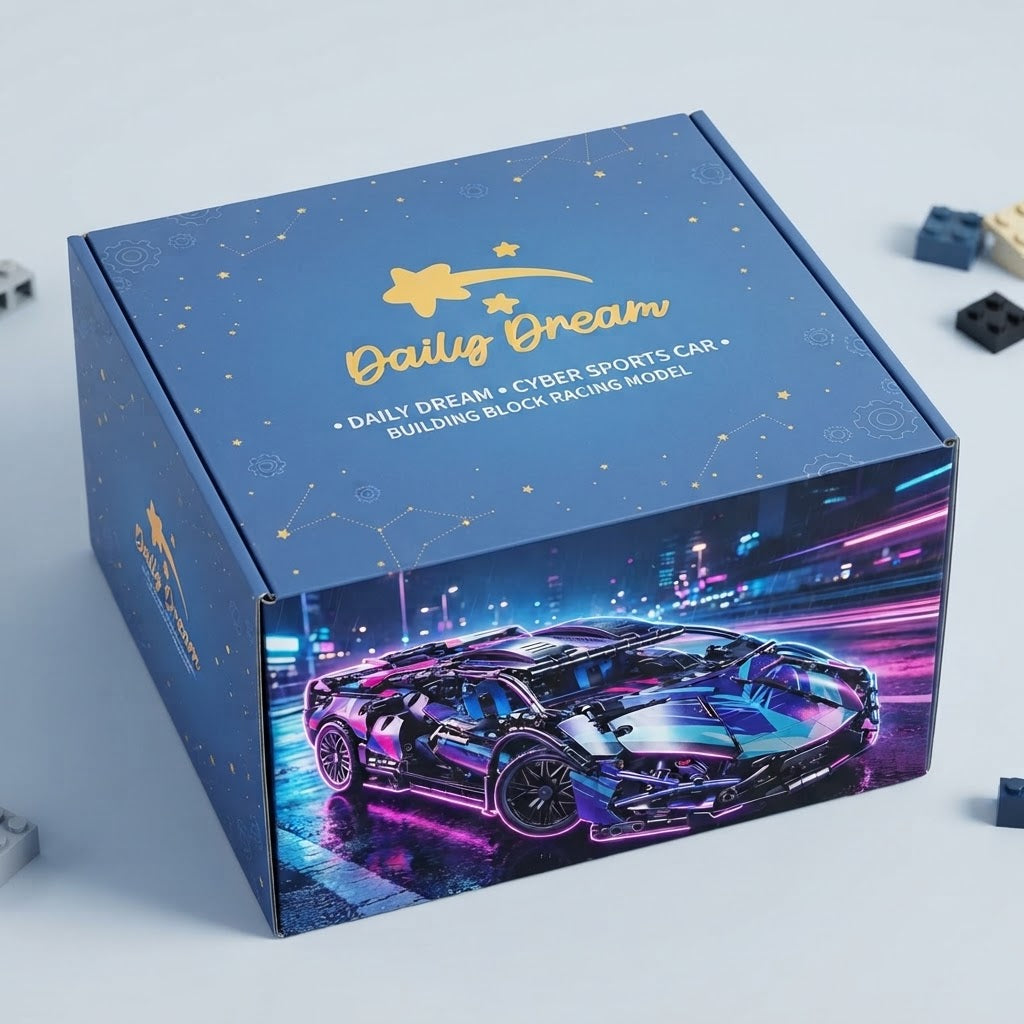 1:14 Scale Supercar Building Blocks Set – DIY Sports Racing Car Model, Educational Construction Toy for Kids