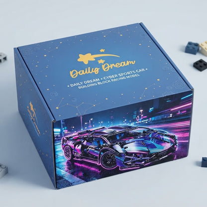 1:14 Scale Supercar Building Blocks Set – DIY Sports Racing Car Model, Educational Construction Toy for Kids