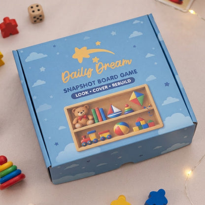 Jinayon Educational Board Game Shelf | Wooden Toy Storage Rack