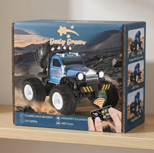 Daily dream 1:64 Mini RC Remote Control Car, 2.4GHz High-Speed Alloy All-Terrain Racing Car with Dual Control for Kids