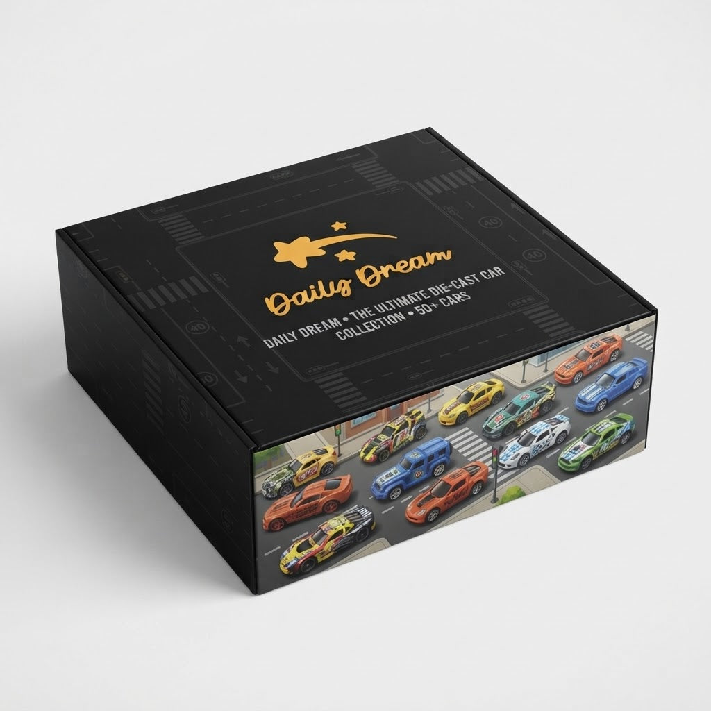 Mini Pull-Back Toy Cars Set – Alloy Vehicle Collection with Storage Container, Kids Racing Toys & Birthday Gift