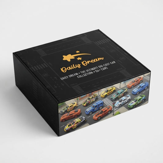 Mini Pull-Back Toy Cars Set – Alloy Vehicle Collection with Storage Container, Kids Racing Toys & Birthday Gift
