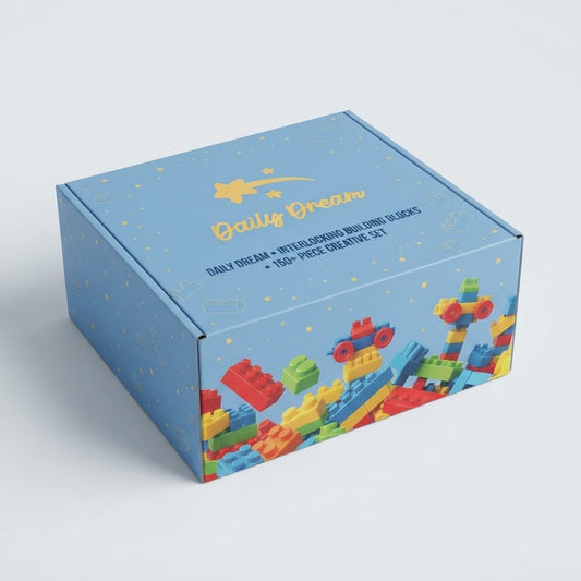 Large Plastic Building Blocks for Kids – Montessori DIY Construction Toy Set for Boys & Girls