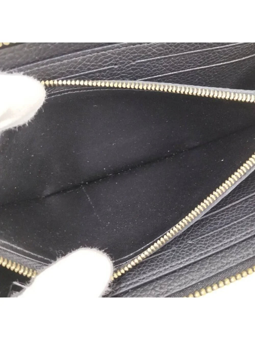 Louis Vuitton Portefeuille Clemence Zip Around Wallet Monogram Empreinte Bicolor