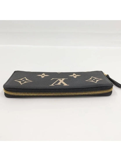 Louis Vuitton Portefeuille Clemence Zip Around Wallet Monogram Empreinte Bicolor