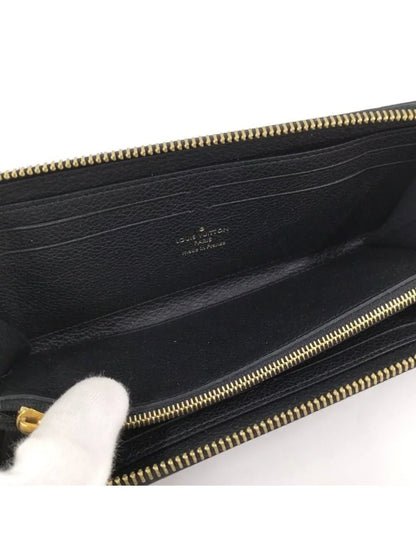 Louis Vuitton Portefeuille Clemence Zip Around Wallet Monogram Empreinte Bicolor