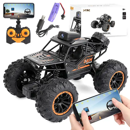 2.4GHz RC Stunt Car for Kids – Remote Control Off-Road Flipping Vehicle with Camera and Lights, Multi-Terrain Racing Toy, Gift for Boys and Girls