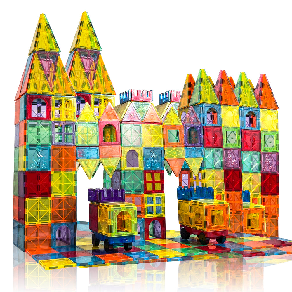 3D Magnetic Building Tiles for Kids – DIY Construction Blocks STEM Educational Toy Set