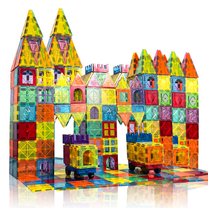3D Magnetic Building Tiles for Kids – DIY Construction Blocks STEM Educational Toy Set