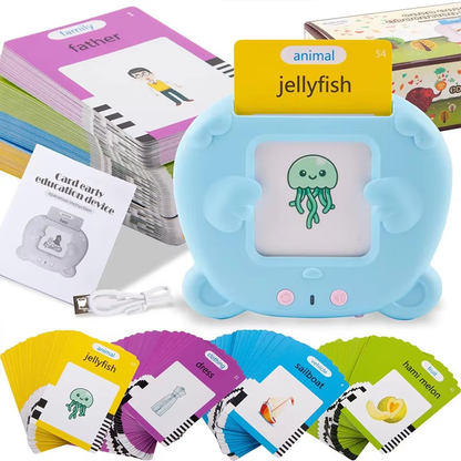 Bilingual Talking Flash Cards Machine for Kids – Interactive Educational Learning Toy for Toddlers