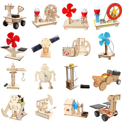 DElight Share Wooden STEM Science & Engineering Kit for Kids – Educational DIY Learning Toy