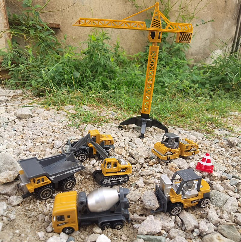 1:64 Scale Mini Alloy Engineering Truck – Metal Construction Vehicle Model Toy for Kids & Collectors