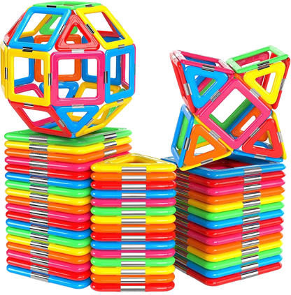 Magnetic Building Blocks for Kids Ages 4–6 – Creative 3D Puzzle Construction STEM Toy Set