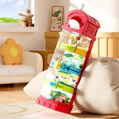 5-in-1 Montessori Busy Board for Toddlers – Travel Sensory Toy, Maze & Fine Motor Skills Learning Activity