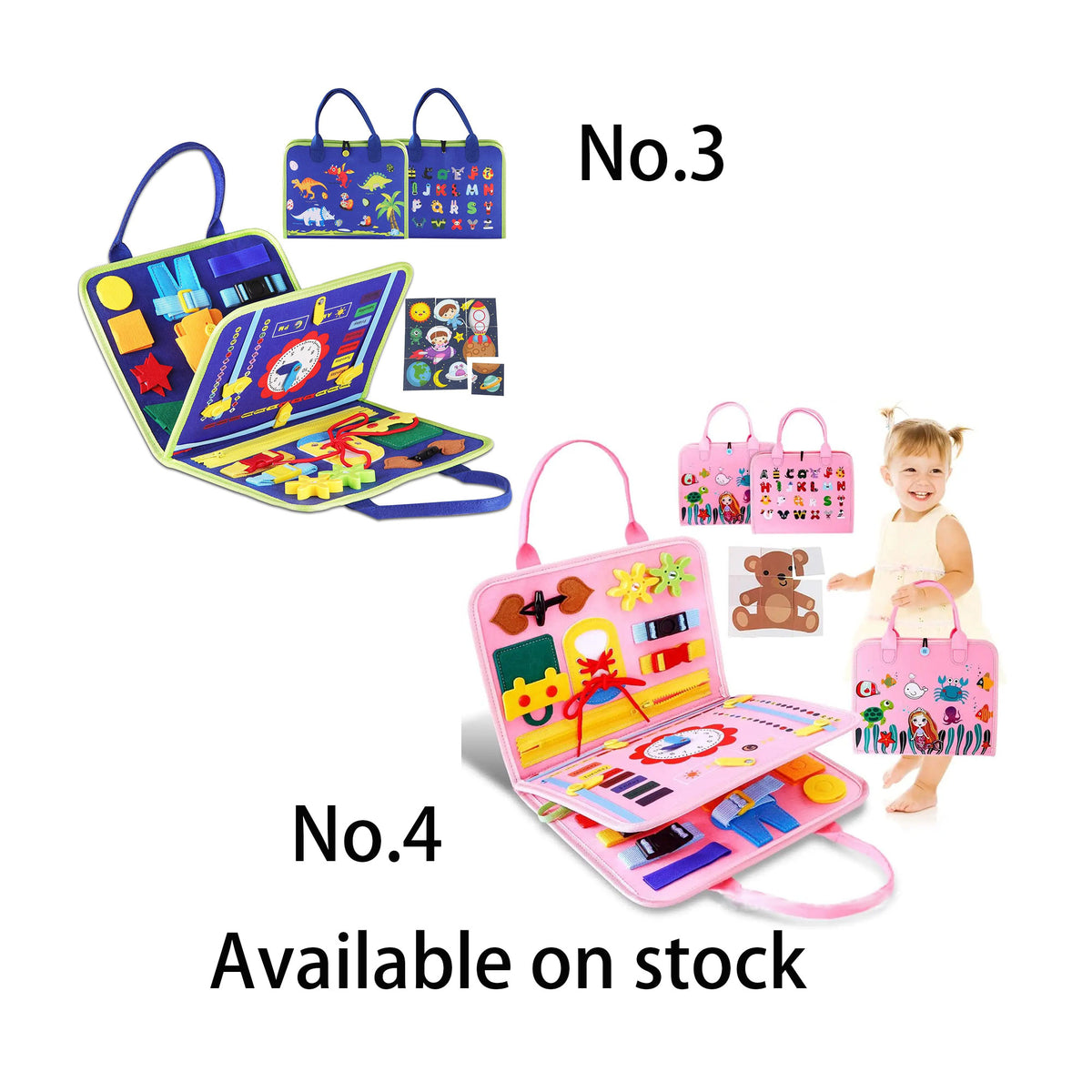 Montessori Felt Busy Board for Toddlers – Interactive Early Learning & Sensory Activity Toy