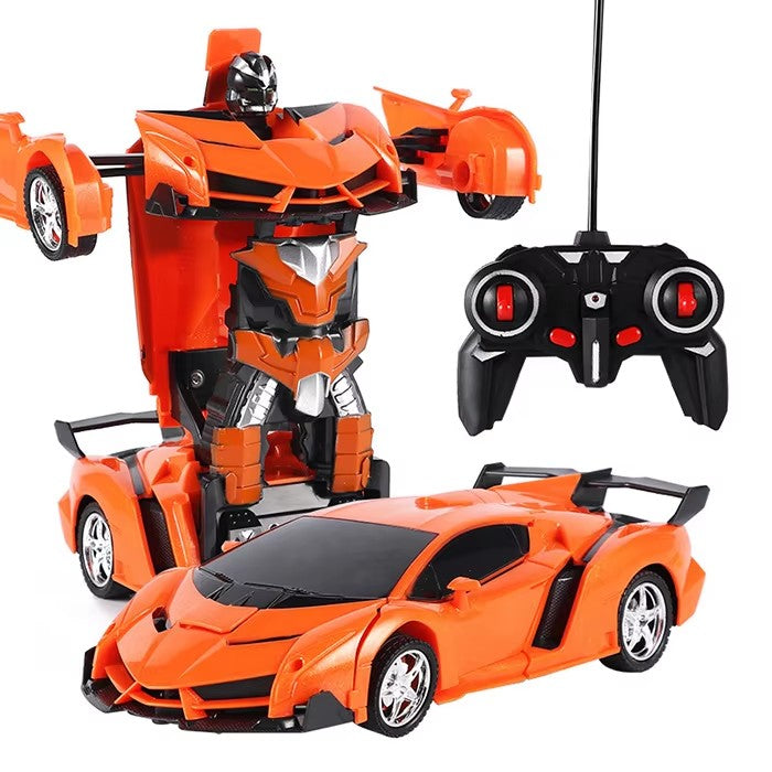RC Deformation Robot Car for Kids – Electric Remote Control Transforming Vehicle with Induction Function, Interactive Robot Toy, Birthday Gift for Boys and Girls