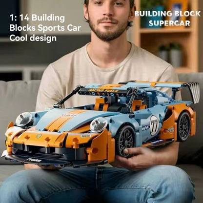 1:14 Scale Supercar Building Blocks Set for Kids – DIY Sports Racing Car Model, High-Detail ABS Plastic Construction Toy, Educational STEM Gift for Boys and Girls
