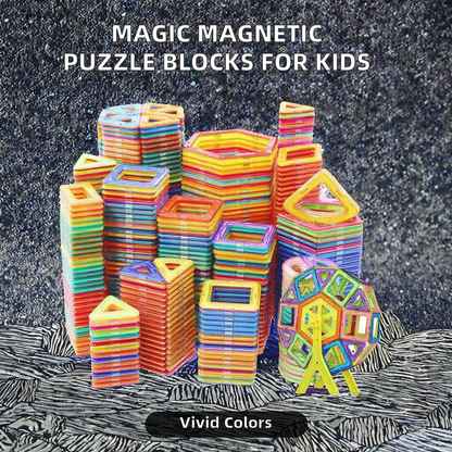 Magnetic Building Blocks for Kids Ages 4–6 – Creative 3D Puzzle Construction STEM Toy Set