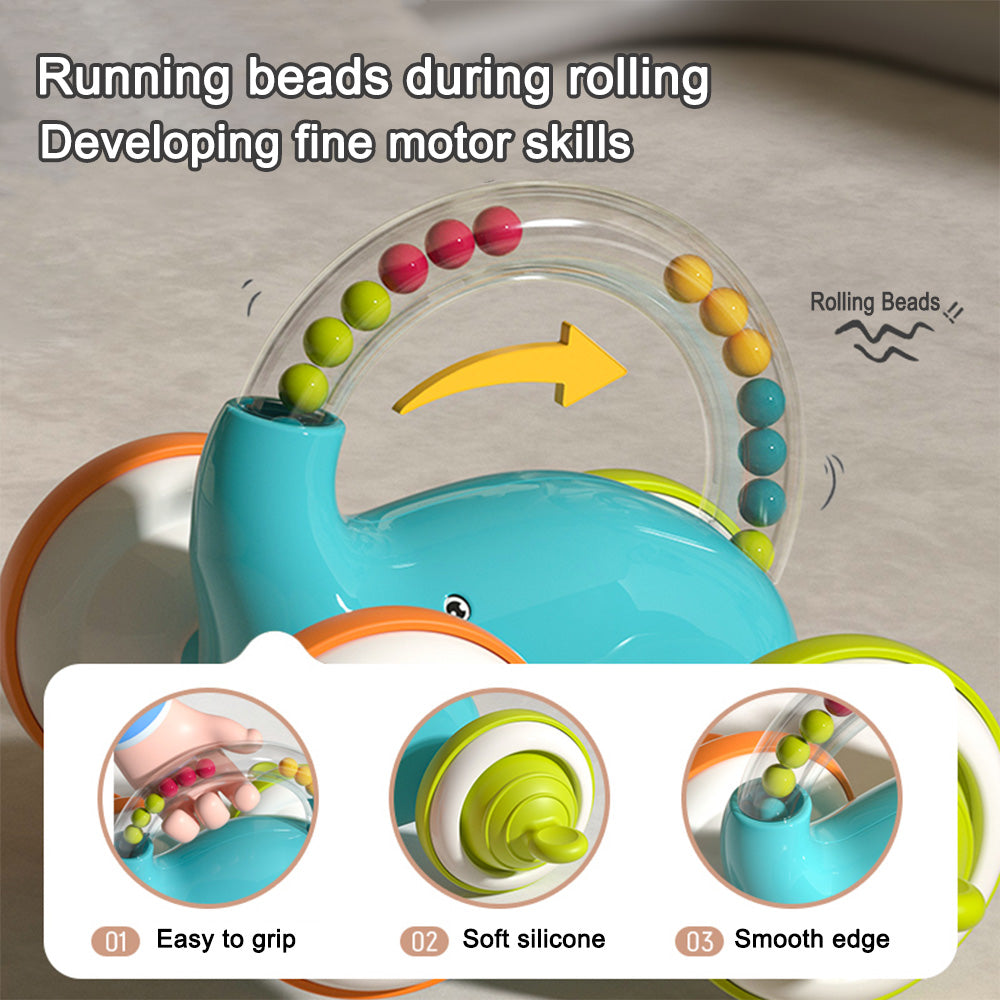 Montessori Baby Elephant Rolling Toy – Sensory & Fine Motor Skills Development Toy for Infants 3M+