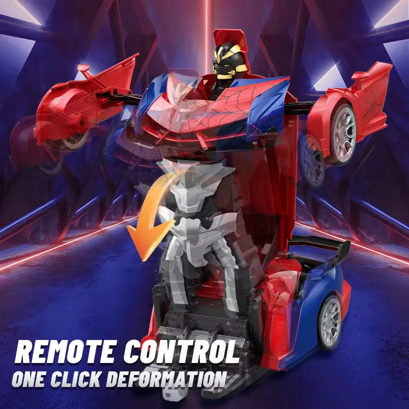 1:18 Scale RC Deformation Spider Robot Car – 2.4GHz Remote Control Transforming Toy with One-Button Conversion and 360° Rotation, Gift for Kids