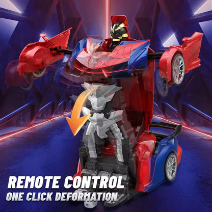 1:18 Scale RC Deformation Spider Robot Car – 2.4GHz Remote Control Transforming Toy with One-Button Conversion and 360° Rotation, Gift for Kids