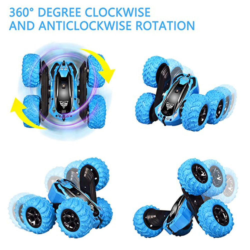 2.4GHZ Kids Remote Control Stunt Car Battery Operated Radio Control Car RC Vehicle RC Stunt Car for Kids Boy Toy