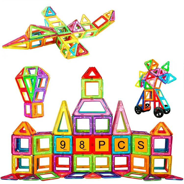 Magnetic Building Blocks for Kids Ages 4–6 – Creative 3D Puzzle Construction STEM Toy Set