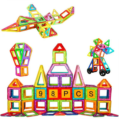 Magnetic Building Blocks for Kids Ages 4–6 – Creative 3D Puzzle Construction STEM Toy Set