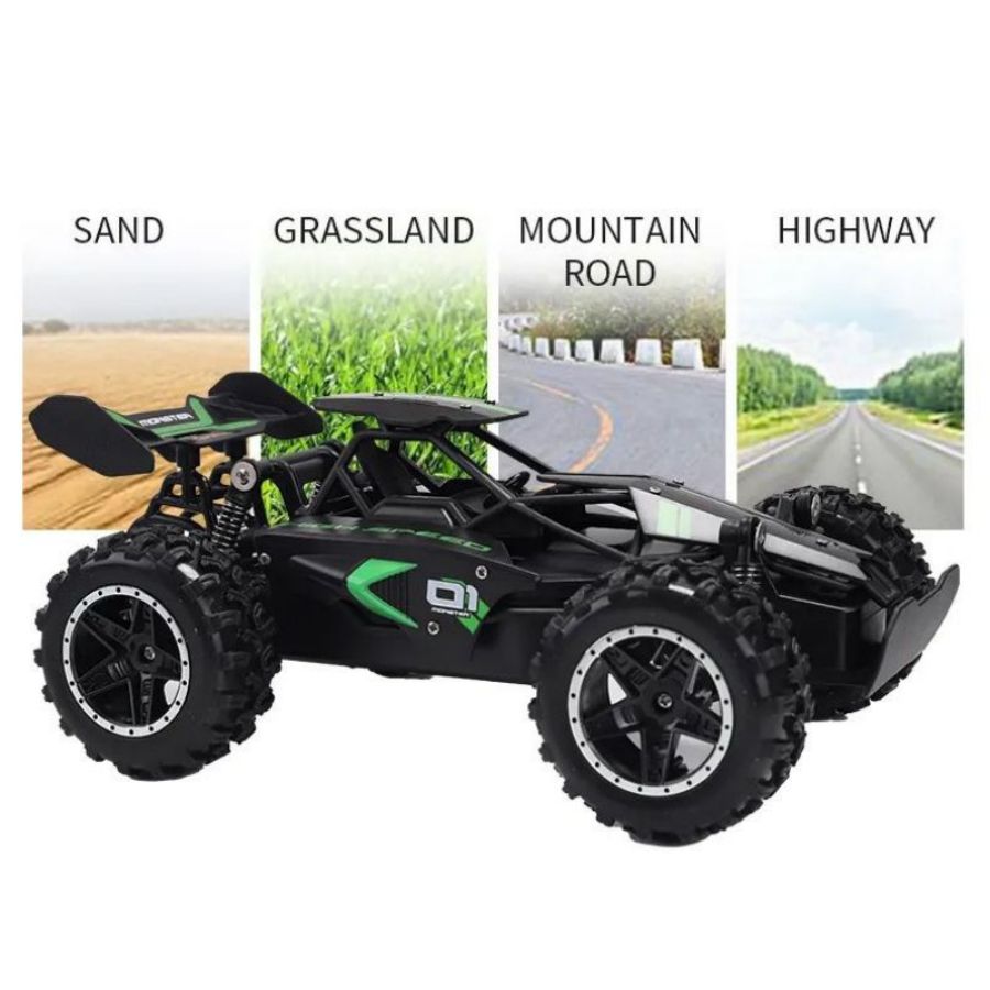2.4GHz RC Racing Car for Kids – High-Speed Alloy Remote Control Toy Vehicle, USB Rechargeable Racing Car with Easy Assembly