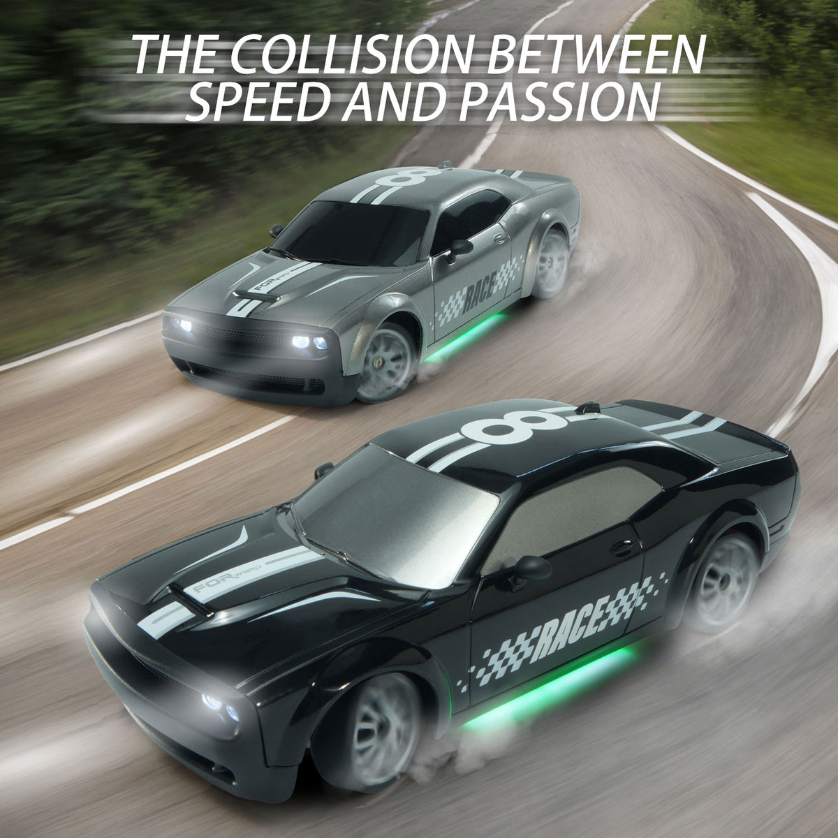 1:20 Scale RC Stunt Racing Car for Kids – High-Speed Electric 4WD Drift Car, Remote Control Sports Vehicle for Boys and Girls