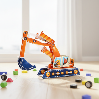 DIY STEM Building Kit for Kids – STEAM Science Experiments with Hydraulic, Aerodynamic & Optical Models