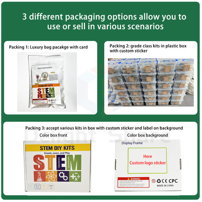 DElight Share Wooden STEM Science & Engineering Kit for Kids – Educational DIY Learning Toy