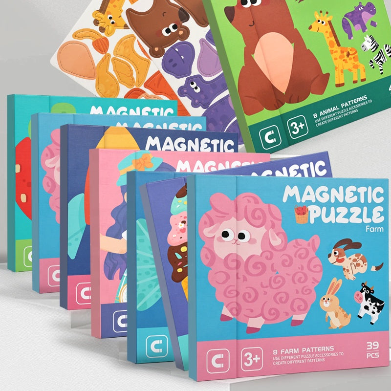 Montessori 3D STEM Matching Puzzle for Kids – DIY Quiet Book, Travel Activity Board & Preschool Learning Toy