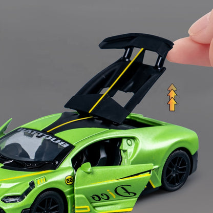 Mini Alloy Die-Cast Toy Car for Kids – Small Metal Pull-Back Vehicle Model, Battery-Free Racing Car, Collectible Toy and Gift for Boys and Girls