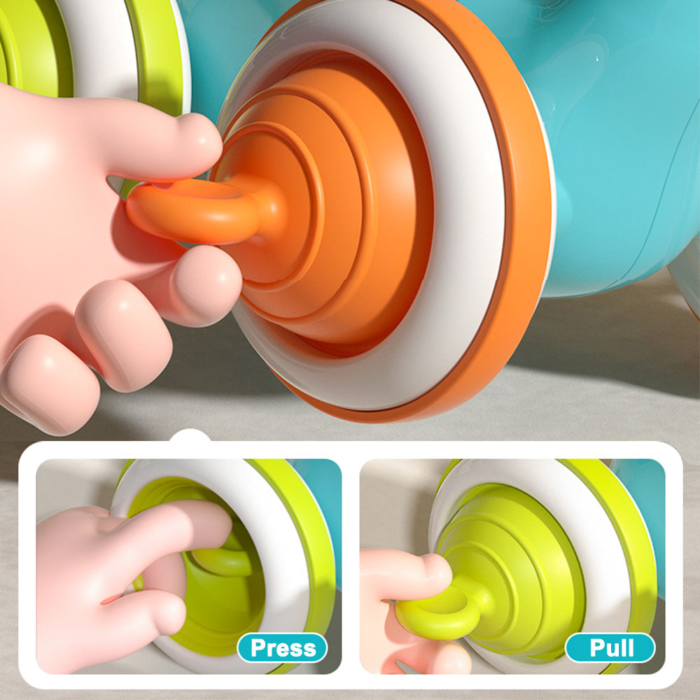 Montessori Baby Elephant Rolling Toy – Sensory & Fine Motor Skills Development Toy for Infants 3M+