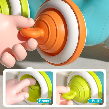 Montessori Baby Elephant Rolling Toy – Sensory & Fine Motor Skills Development Toy for Infants 3M+
