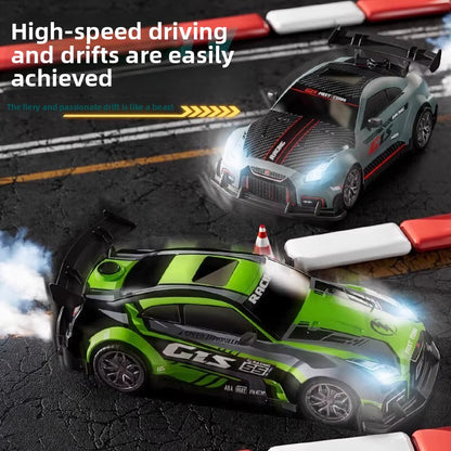 Electric RC Drift Car for Kids – 4WD Sports Racing Toy with Spray Effect, LED Lights and Multi-Function Features, Indoor Racing Car Birthday Gift