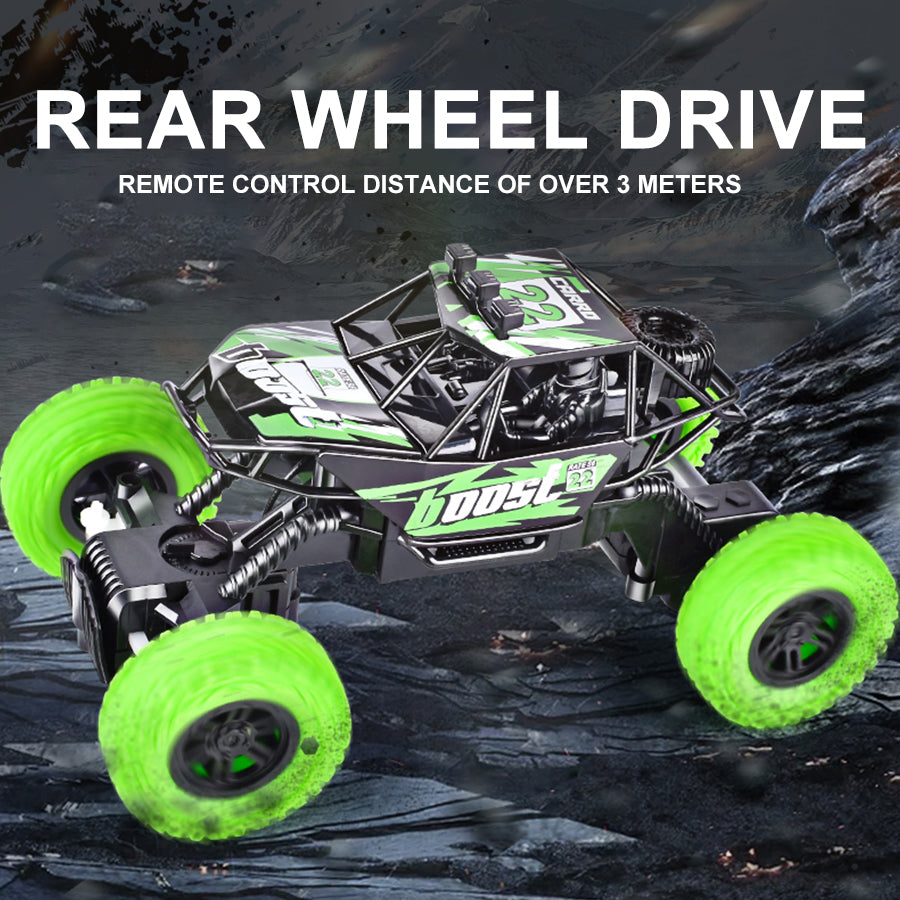 RC Off-Road Climbing Car for Kids – USB Rechargeable Remote Control Racing Vehicle with Lights, All-Terrain Toy Car, Birthday Gift for Boys and Girls