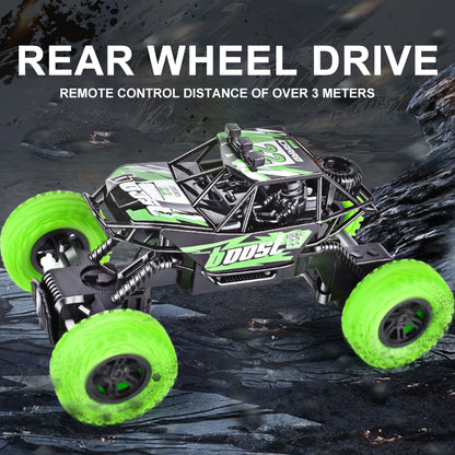 RC Off-Road Climbing Car for Kids – USB Rechargeable Remote Control Racing Vehicle with Lights, All-Terrain Toy Car, Birthday Gift for Boys and Girls