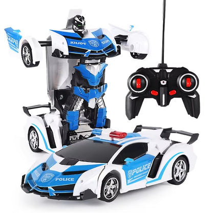 RC Deformation Robot Car for Kids – Electric Remote Control Transforming Vehicle with Induction Function, Interactive Robot Toy, Birthday Gift for Boys and Girls
