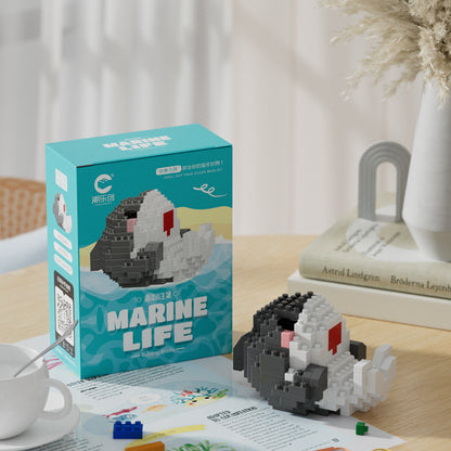 Sea World Mini Building Blocks Set – DIY Marine Animal Micro Bricks Educational Toy for Kids